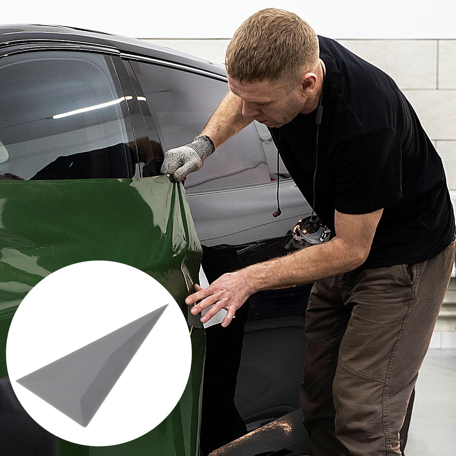 5Piece Tint Squeegee Card Scraper Vinyl Wrap Tool ABS Plastic for Car Window Ti