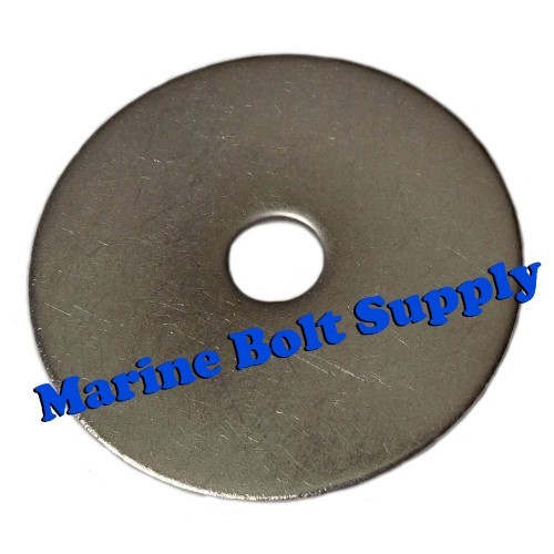 Standard Type 18-8 Stainless Steel Fender Washers (Sizes #6 to 1/2″)