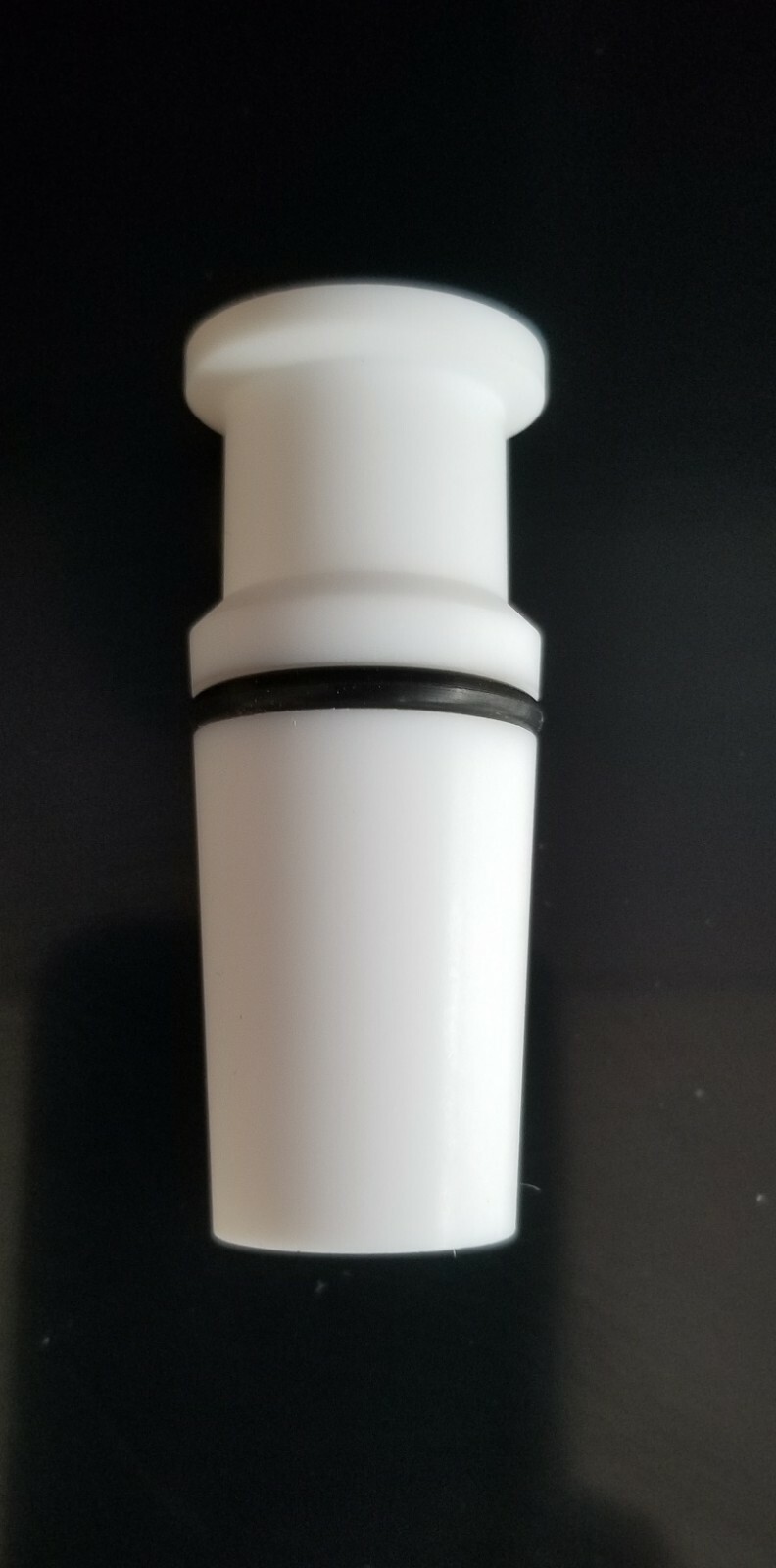 3/4 in Sanitary Tri Clamp to 24/40 Glass Joint adapter from PTFE – Ace 5001-04