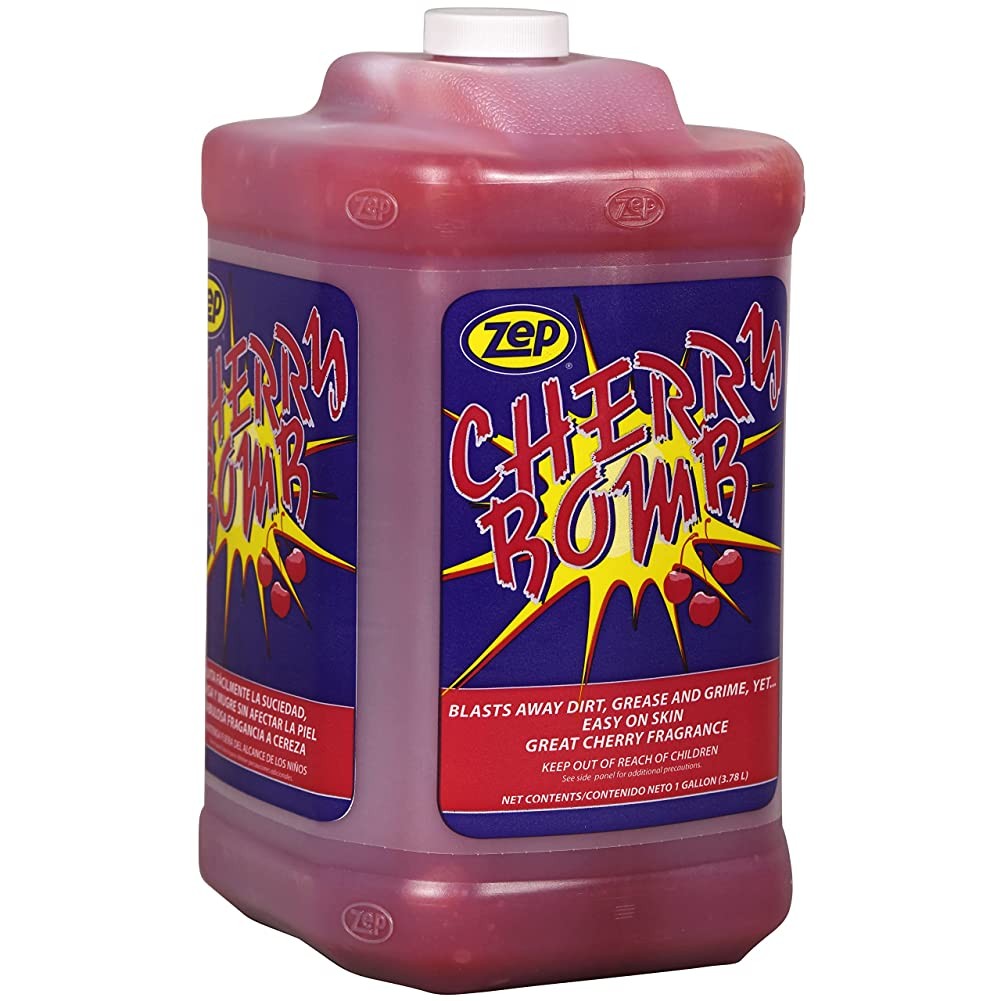 Zep Cherry Bomb Industrial Hand Cleaner Gel with Pumice – 1 Gal (Case of 4)