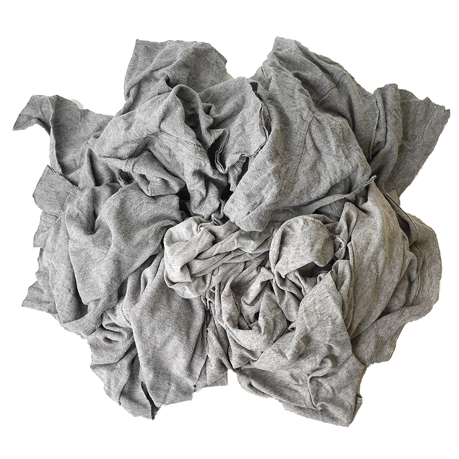 Gray Knit T-Shirt 100% Cotton Cleaning Rags 50 lbs. Box – Multipurpose Cleaning