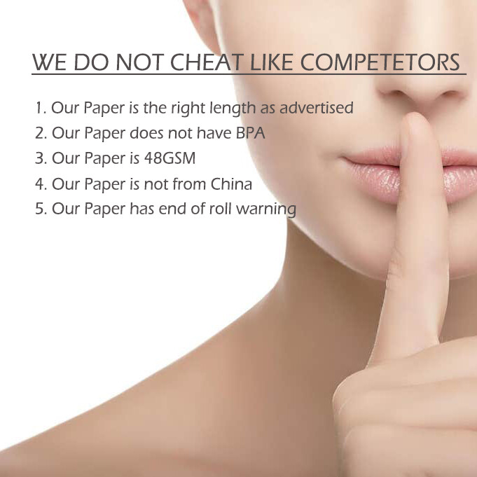 3 1/8 x 230 thermal paper 50 Rolls {Core}BPA free roll (55 GSM Paper Thickness)