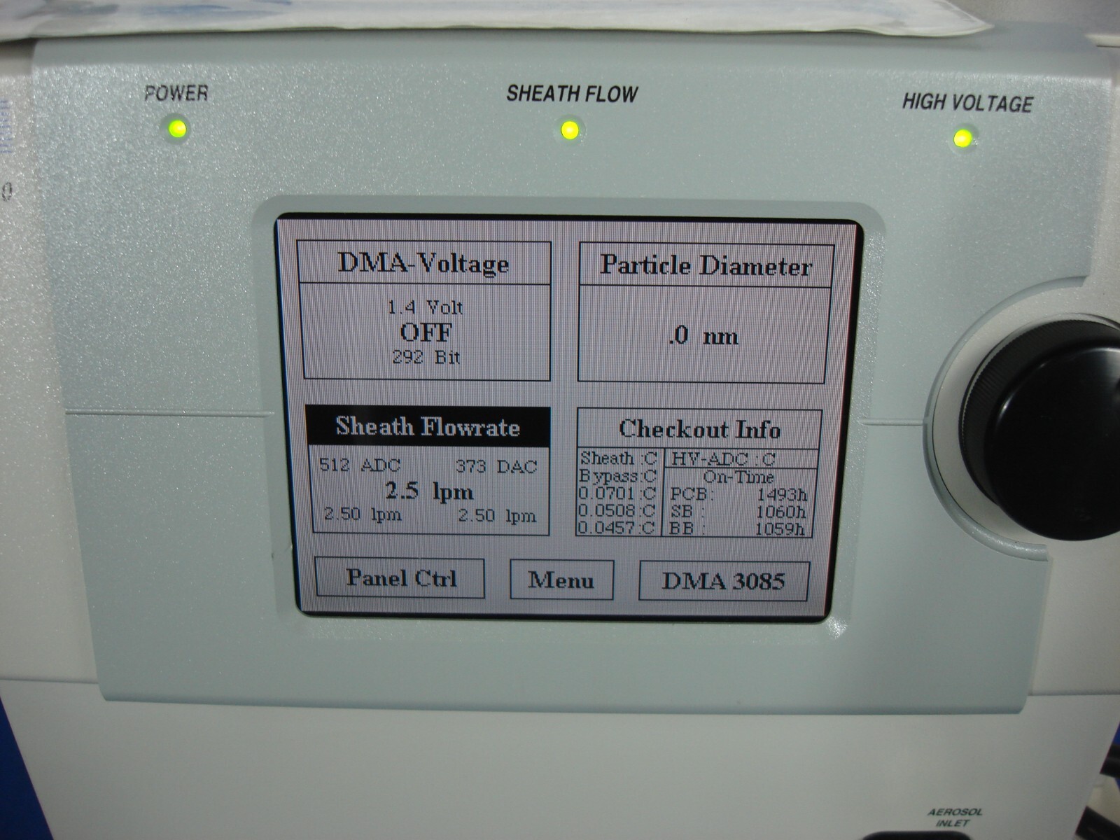 TSI 3080 Electrostatic Classifier 3085 Differential Mobility Analyzer nano DMA