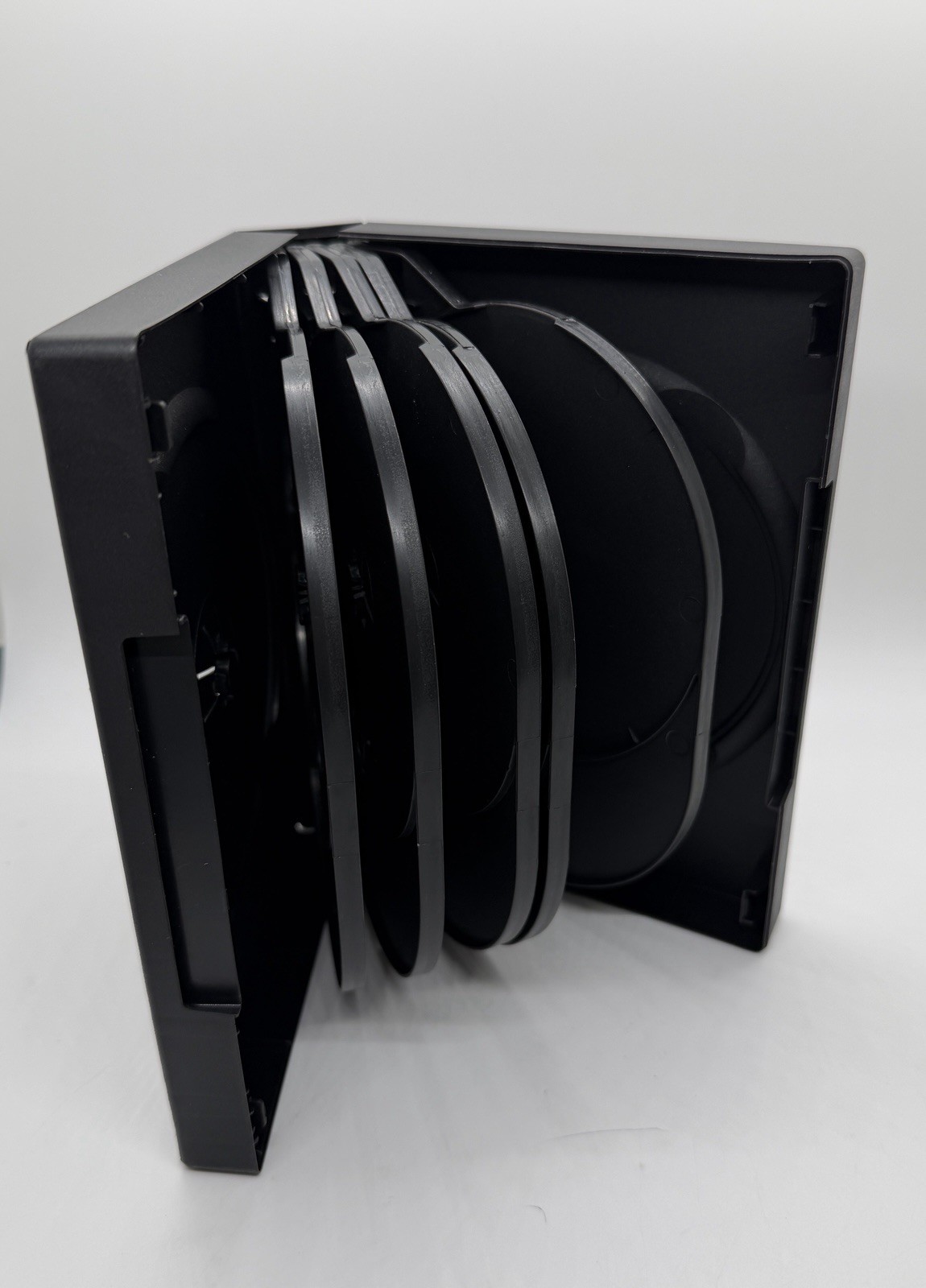 1 NEW TOP QUALITY MULTI-12 DISC DVD CASE, 1.5″ SPINE,BLACK,DH12, FREE SHIPPING