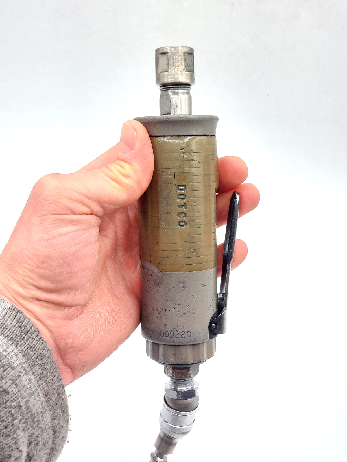 DOTCO 12L2000-01 Straight Sander / Grinder 25,000 RPM Aircraft Tool –VIDEO–