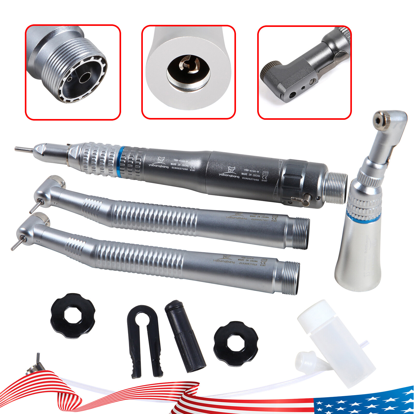 NSK Style Dental High & Low Speed Handpiece Kit Air Turbine 2 Hole st