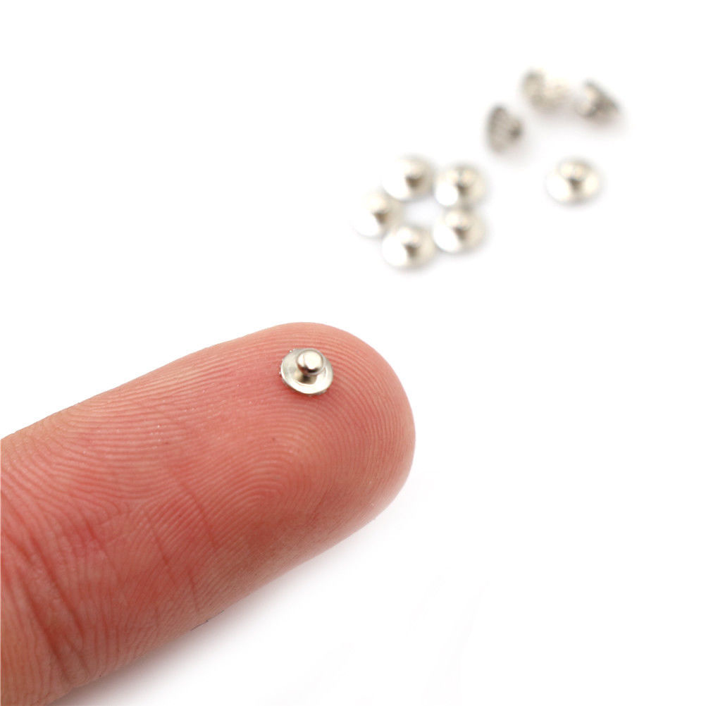 100 Pcs 10 Packs Dental Orthodontic Lingual Buttons for Bondable Round Base