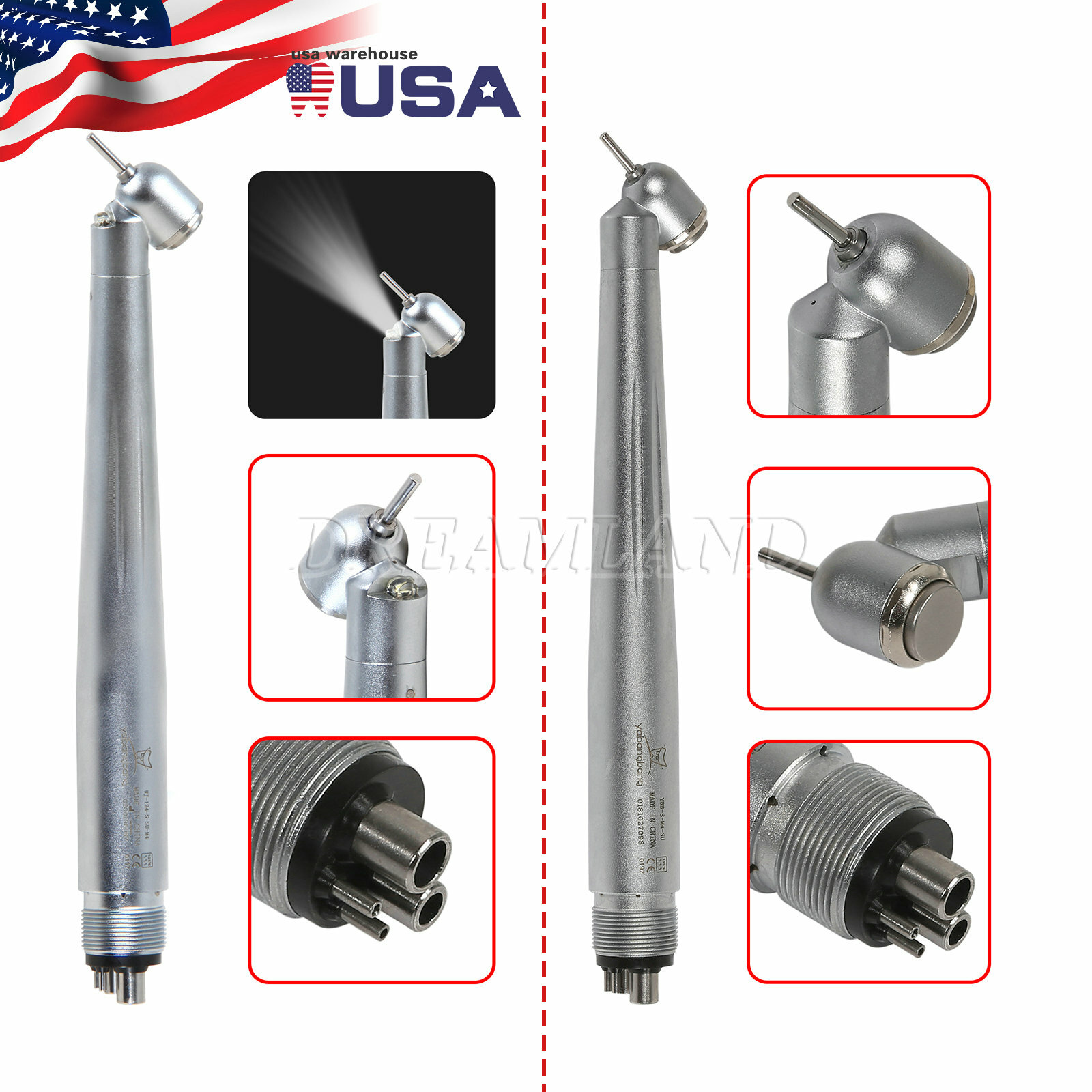 45Angle Dental NSK Ti-MAX LED High Speed Handpiece Air Turbine B2 M4 /Cartridge