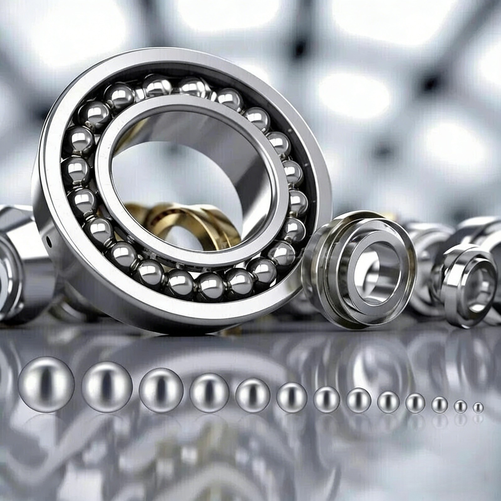 600 Pcs Metric Precision Steel Bearing Balls Assorted Stainless Steel loose Bicy