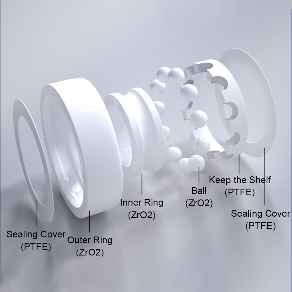 ZrO2 Zirconia Full Ceramic Ball Bearing Miniature Bearings Various Sizes