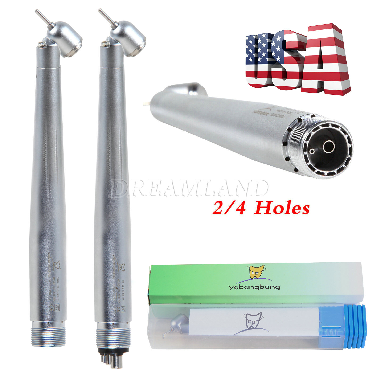 1-5*NSK PANA MAX Style Dental LED 45 Degree Surgical High Speed Handpiece 2/4H