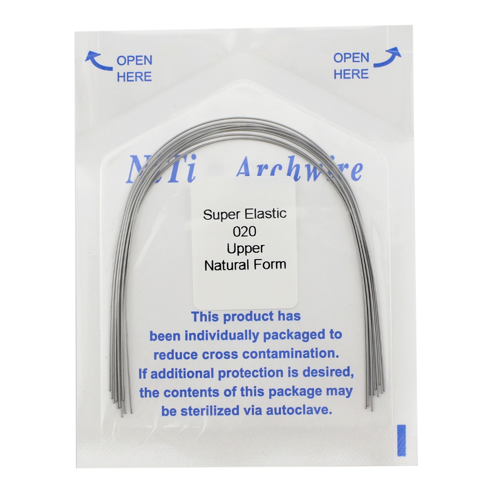 100pc Dental Orthodontic Arch Wires Niti Rectangular Round Natural 1622 012 016
