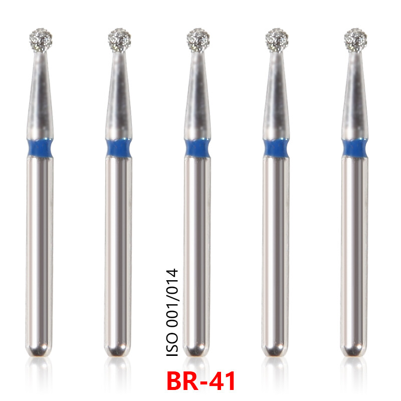 100x Brocas de fresa de diamante para dentista dental Taladro FG 1,6 mm 20 OEM