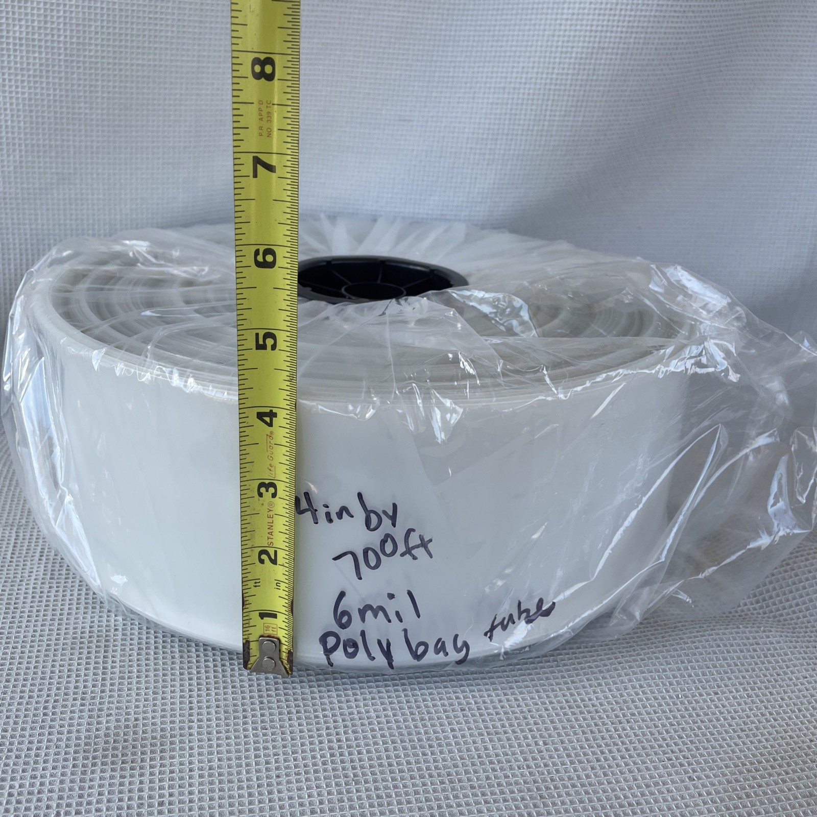 Clear Poly Tubing 6mil Thick 4″ x 700ft Plastic Roll To Make Heat Sealer Bags