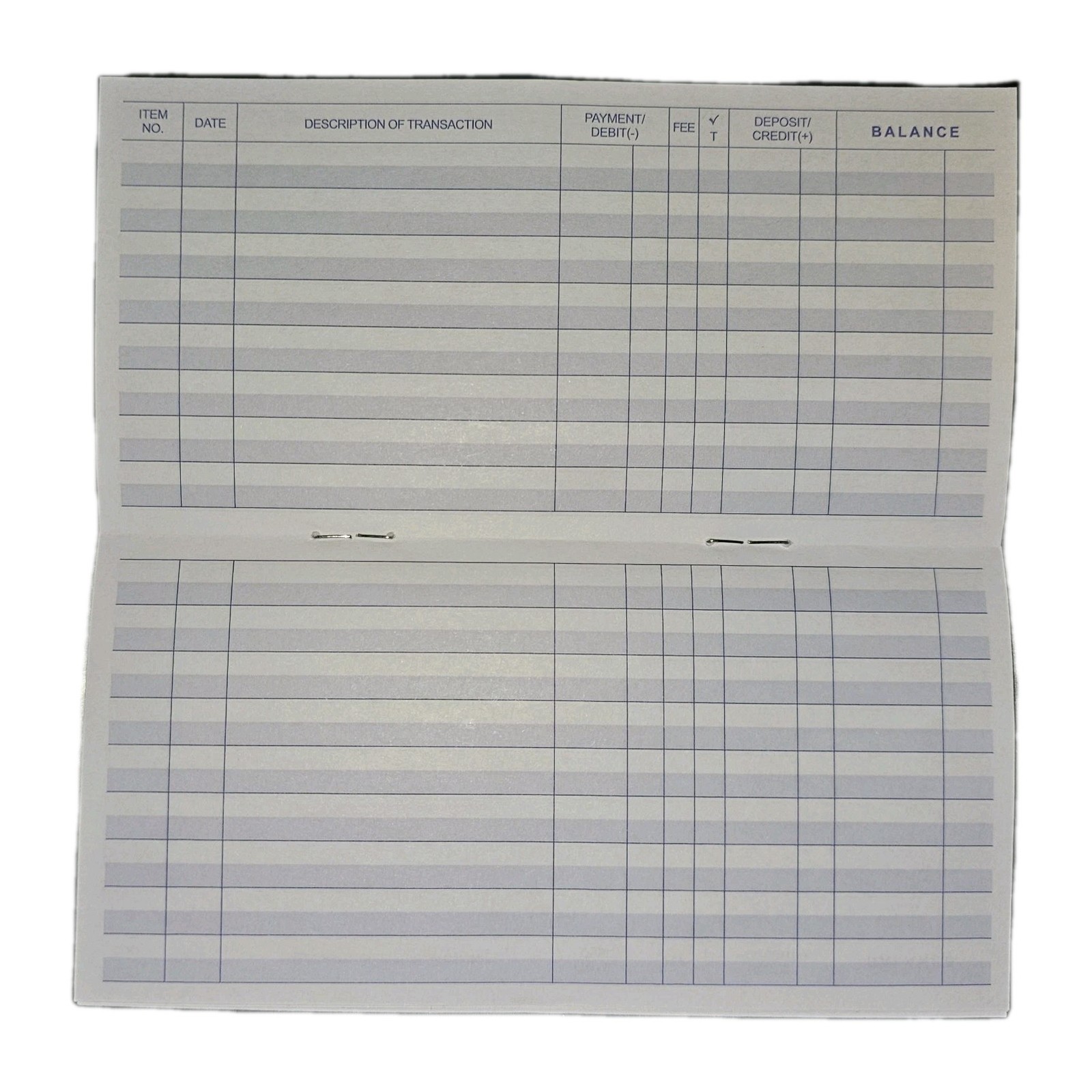 1 (One) CHECKBOOK TRANSACTION REGISTER
