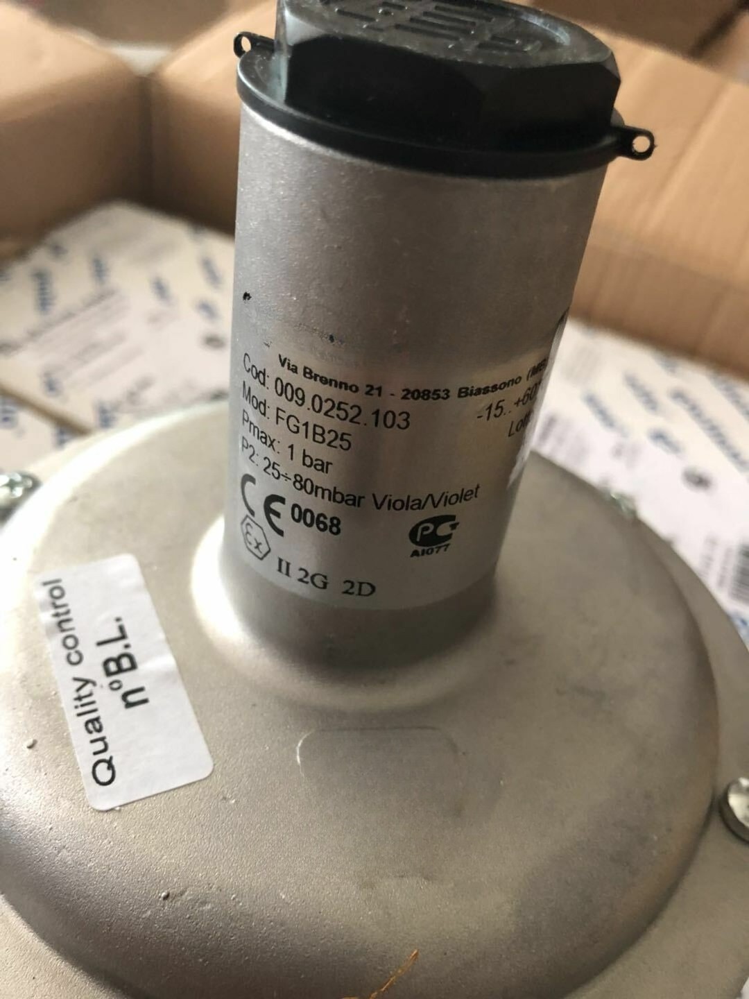 New for Giuliani Anello Pressure Regulating Valve FG1B25