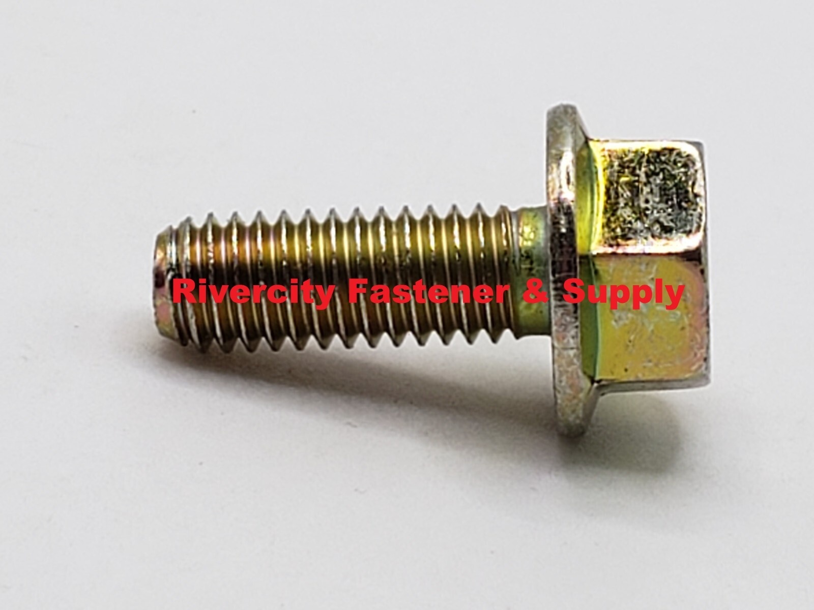 (100) M6-1.0×16 / M6x16 Metric Flange Bolts Grade 10.9 DIN 6921 M6x1.0x16 Screws