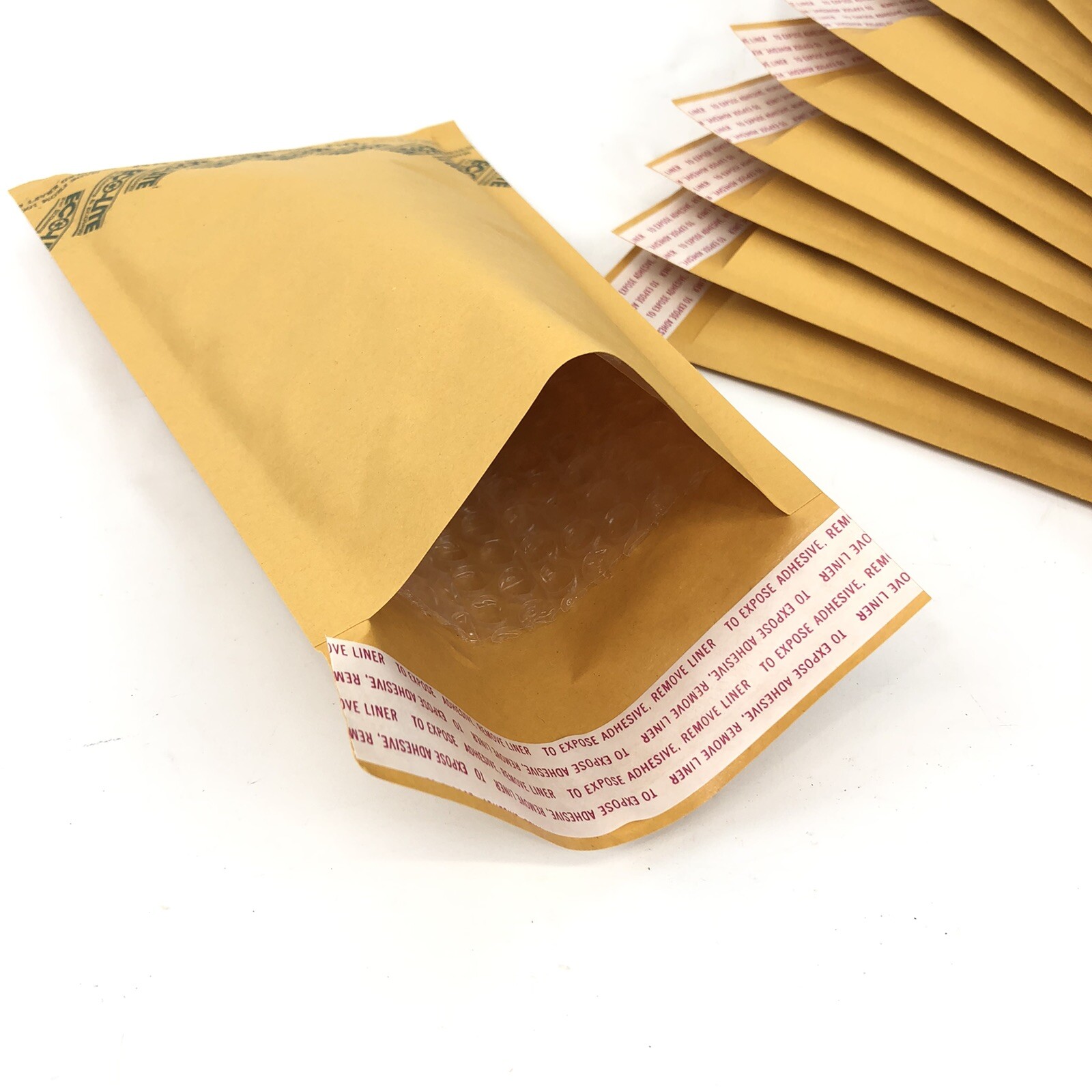 #00 Sports Card Pad Envelope Bubble Mailers 5×10 Ecolite Brand Self Seal 10 Pack