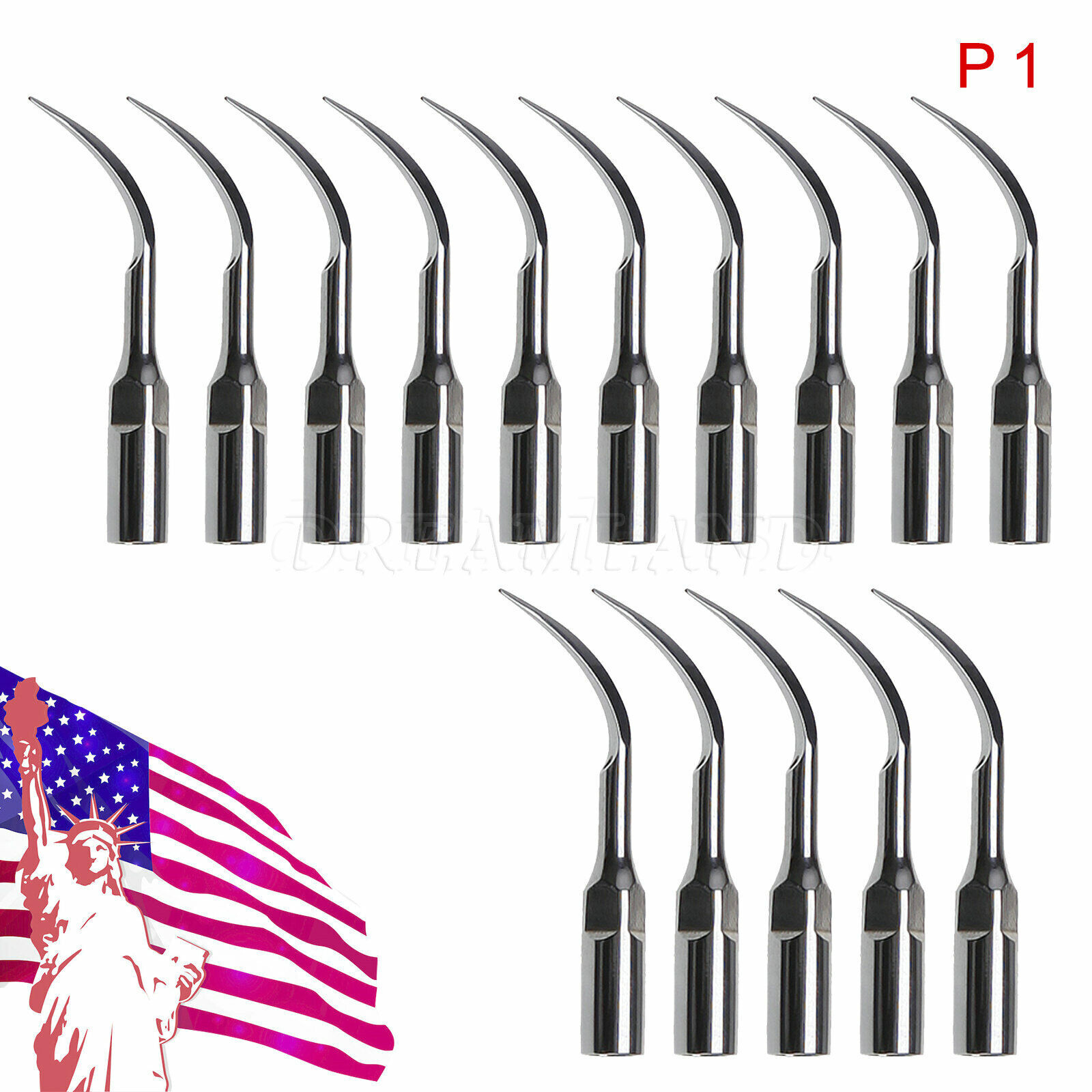 Dental Ultrasonic Piezo Scaler Perio Tips P1 Fit EMS/Cavitron Handpiece 5-20 HOT
