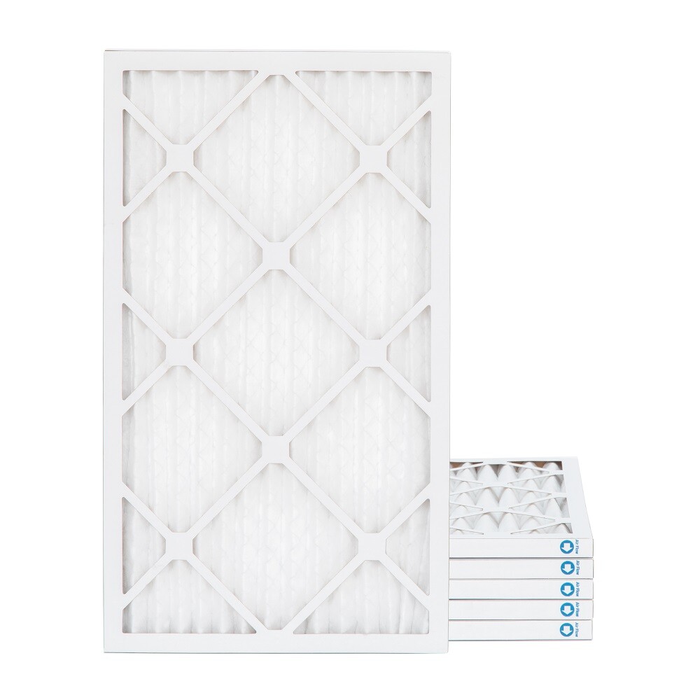 10x20x1 MERV 8 Pleated AC Furnace Air Filters. 6 Pack. Made in USA
