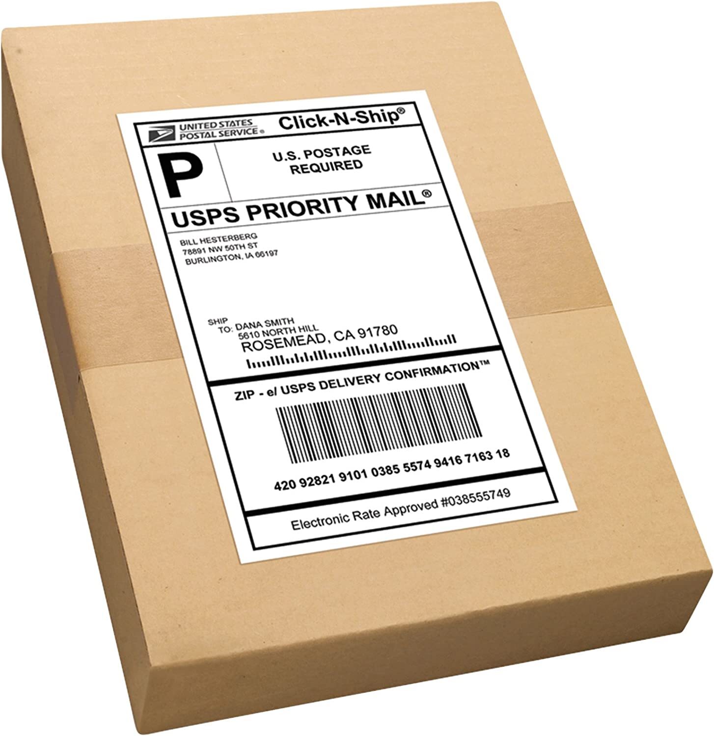 200-11000 Half Sheet Address Shipping Labels Blank Page 8.5 x 5.5 Self Adhesive