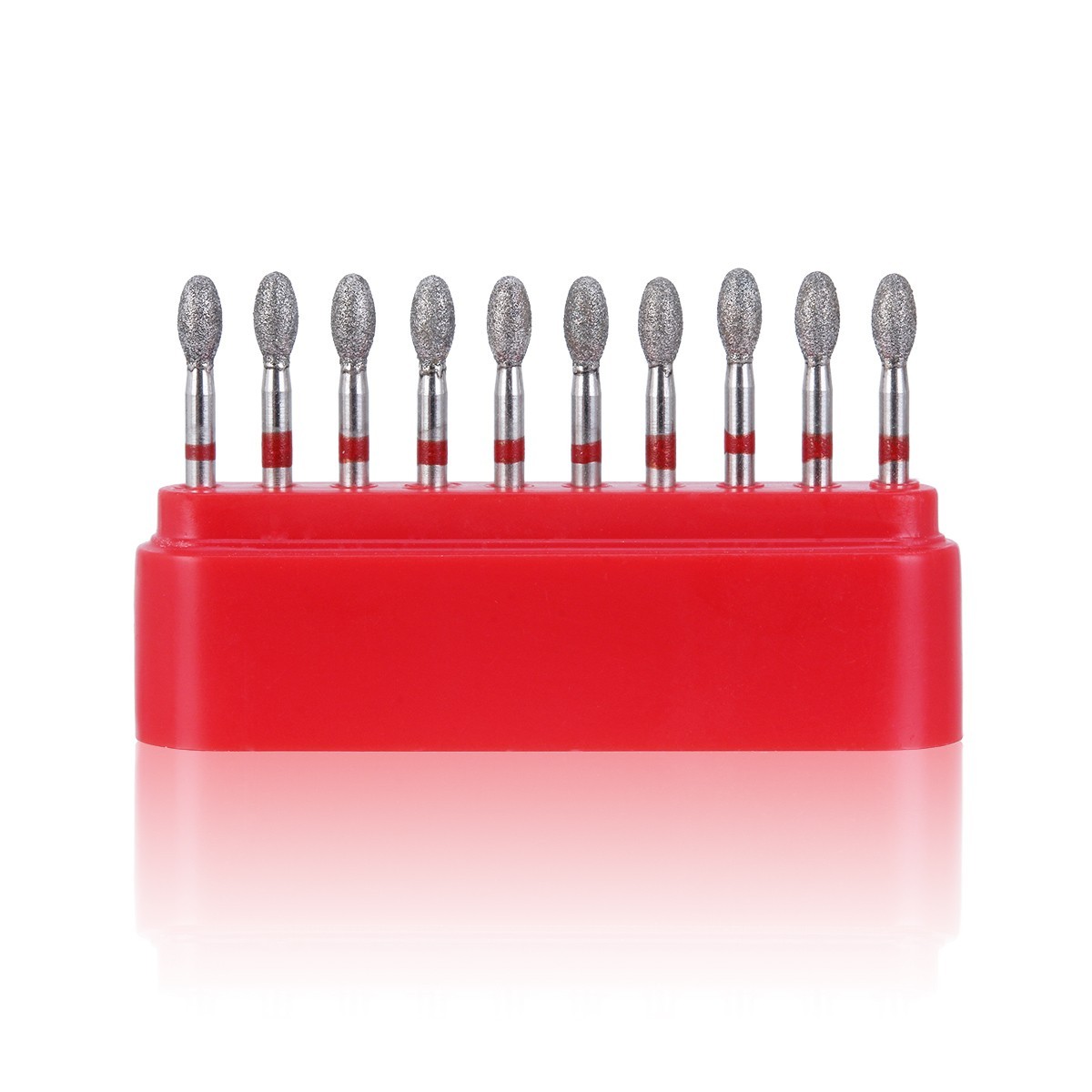 10Pcs AZDENT Dental Carbide Burs FG557Cross Cut Cylinder Fissure for Handpiece