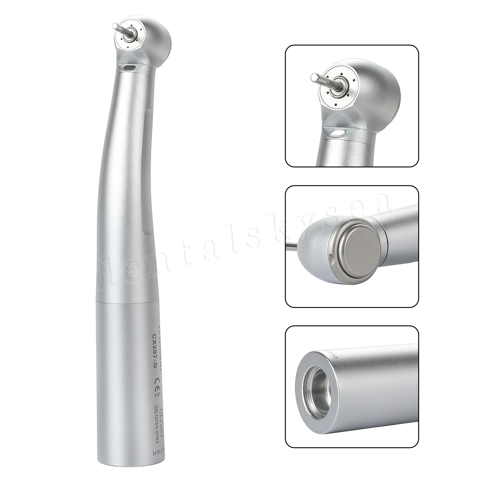 1-10 COXO Dental Fiber Optic LED Turbine Handpiece fit Sirona LED 6H Coupler