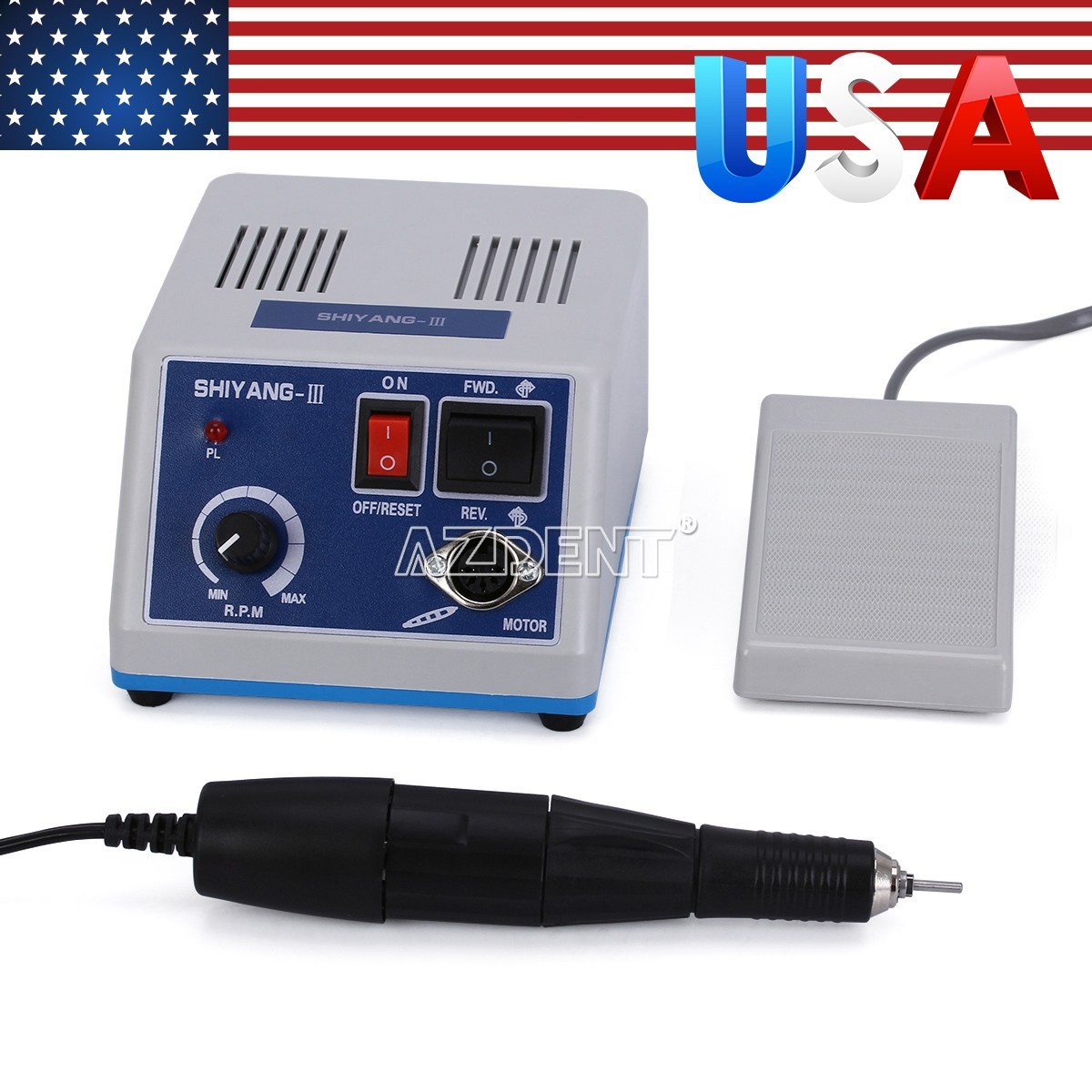 Dental Marathon Lab Electric Micromotor Motor Handpiece Fit Polishing 35K RPM US