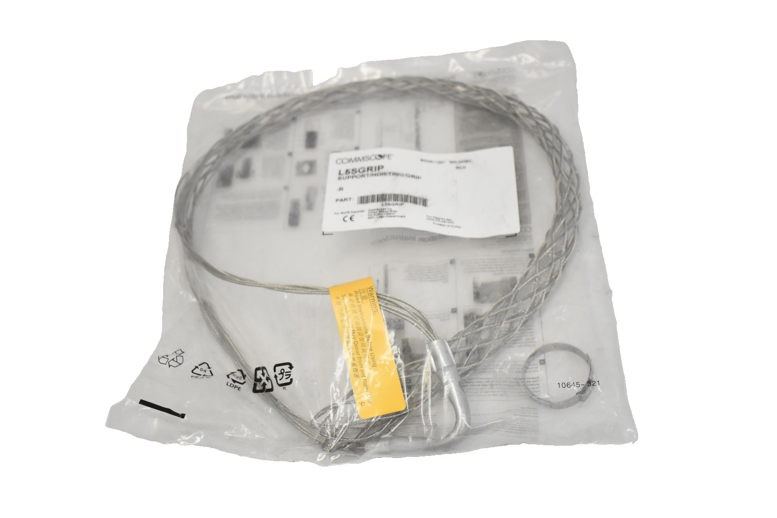 CommScope L5SGRIP Support Hoisting Grip Cable Puller Steel Mesh New in Bag