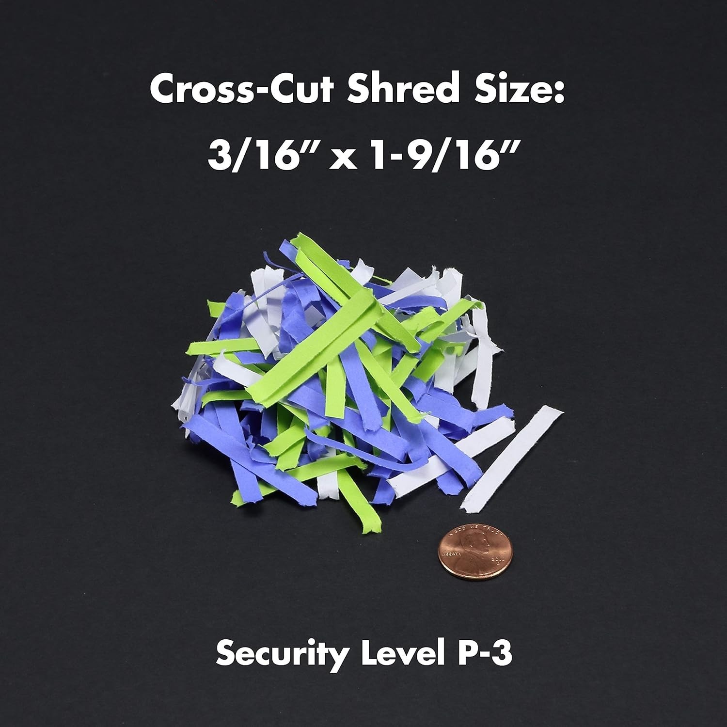 12-Sheet Crosscut Shredder Anti-Jam 5.2Gal Wastebasket Credit Card Office