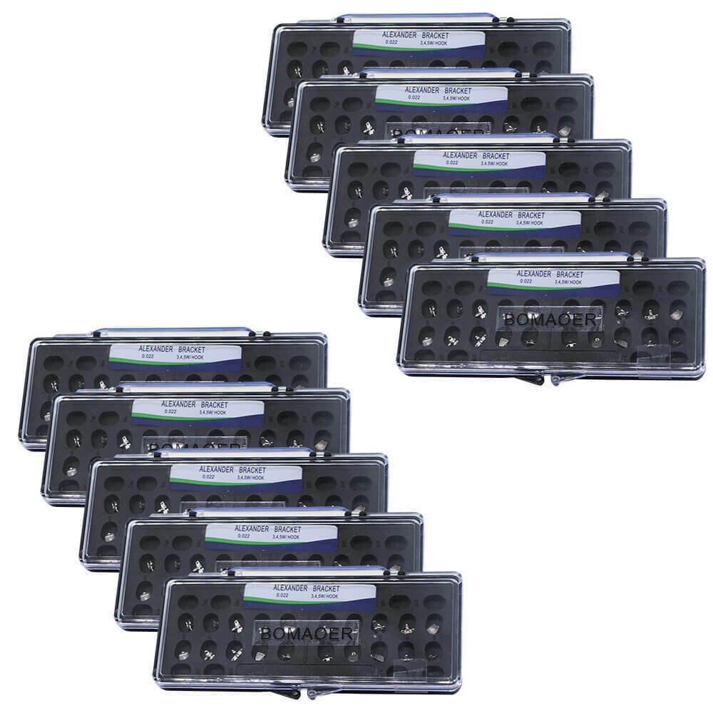 Dental orthodontic Alexander bracket brace 020 345 with hooks FDA CE certified