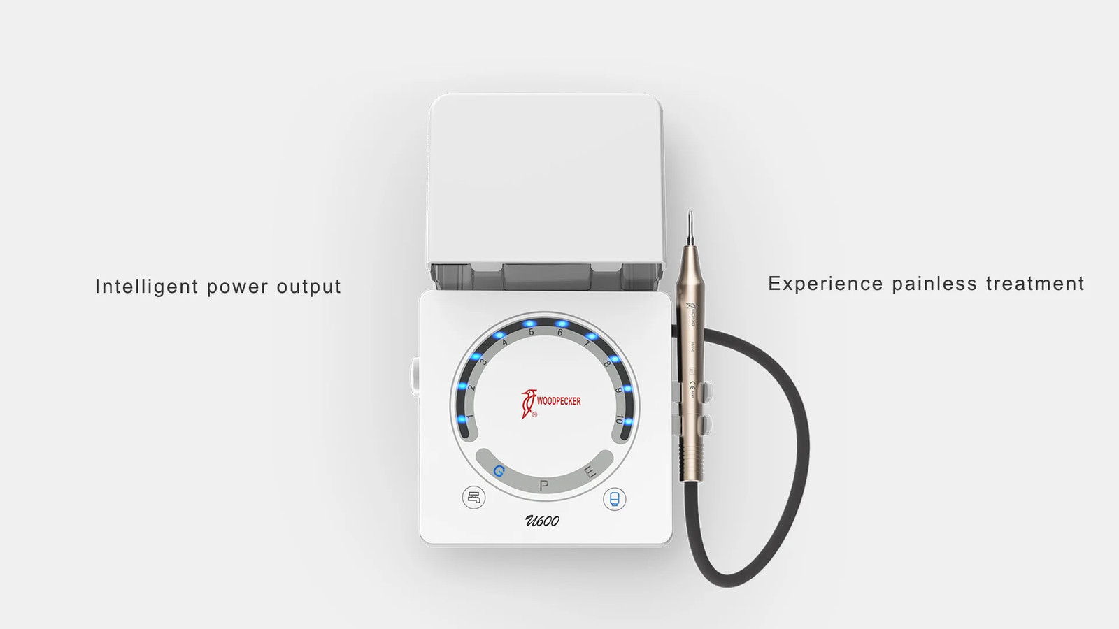 Original Woodpecker Dental U600 Ultrasonic Piezo Scaler with Water Bottle HW-6