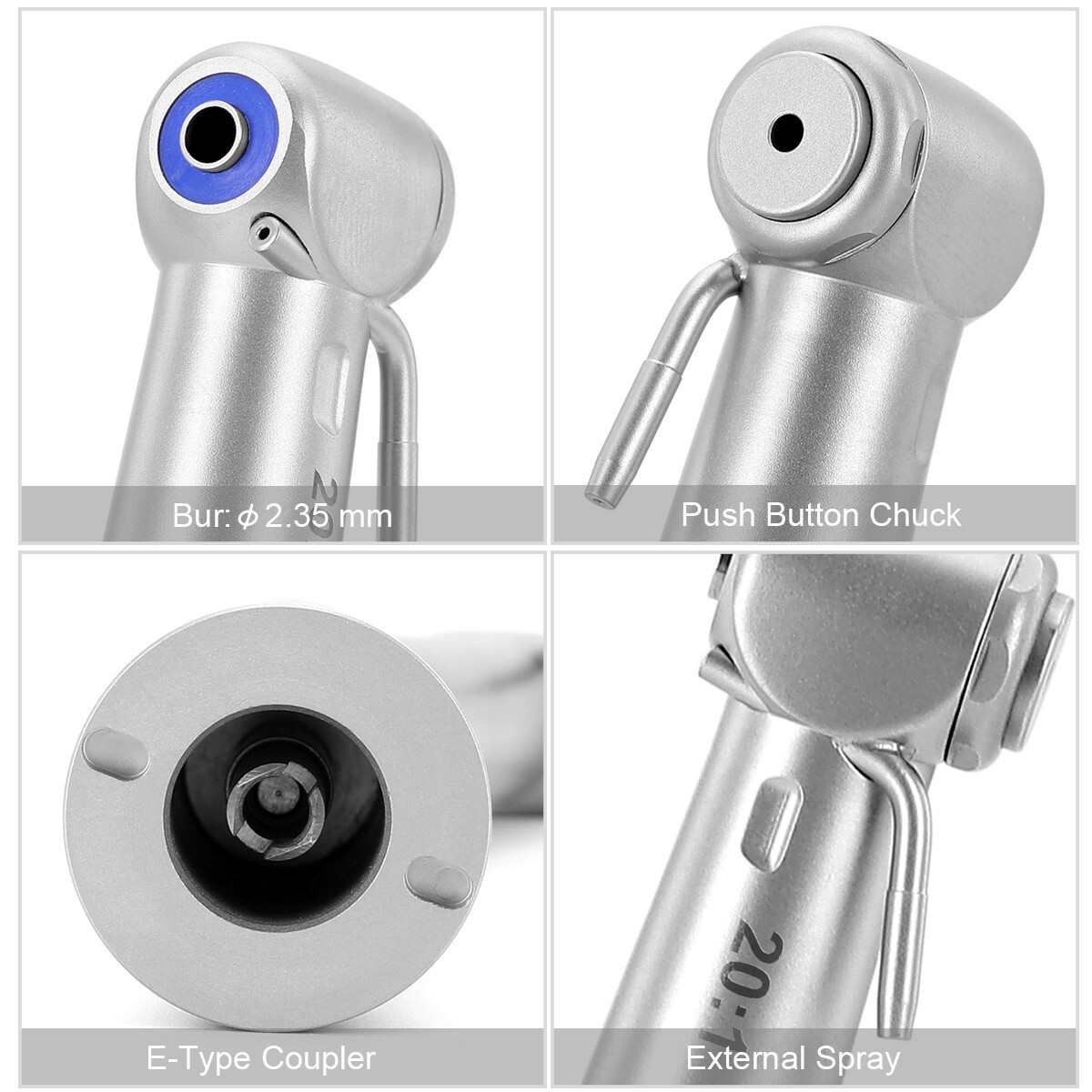 Dental Implant Handpiece 20:1 Low Speed Contra Angle Surgical Motor USA