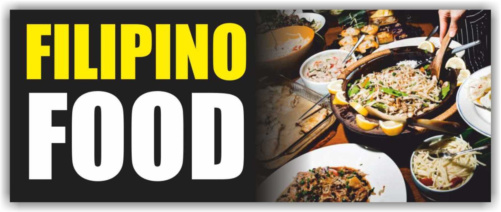 FILIPINO FOOD Advertising Banner Vinyl Mesh Sign street foods manila Philippines