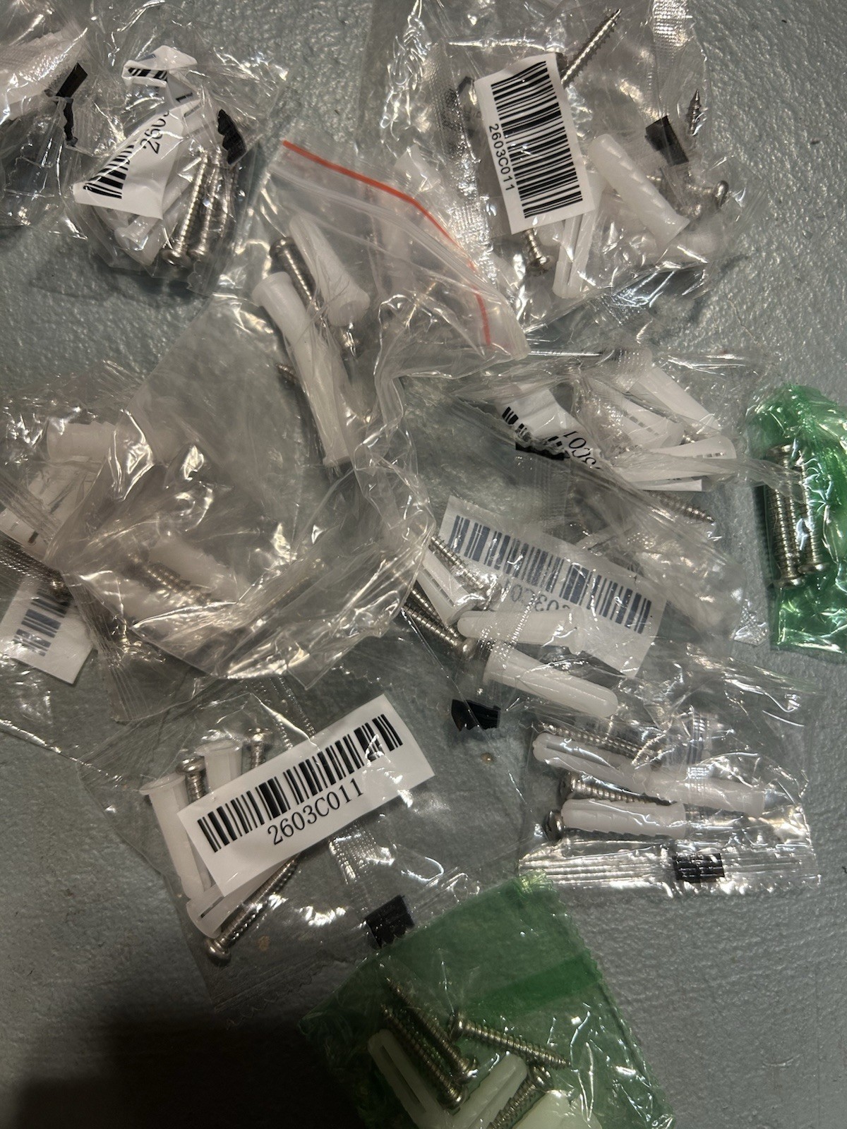 3 ++ Pounds Of Stainless Steel Screws and Plastic Wall Anchors