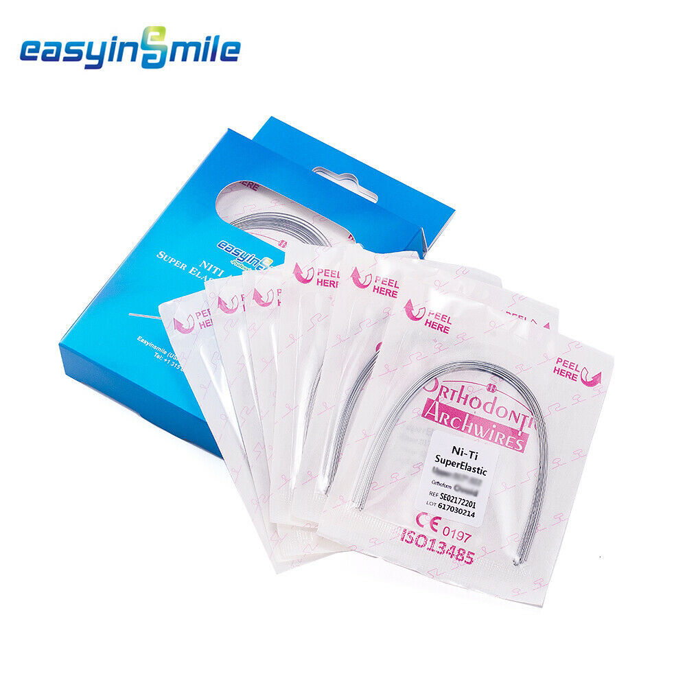 100pcs Dental Orthodontic NITI Arch Wires round natural super elastic Wire 16/20