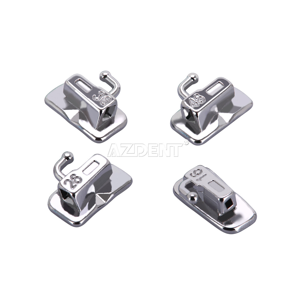 AZDENT Dental Self Ligating Brackets Roth/MBT 0.022″ Braces 3 4 5/ Buccal Tubes