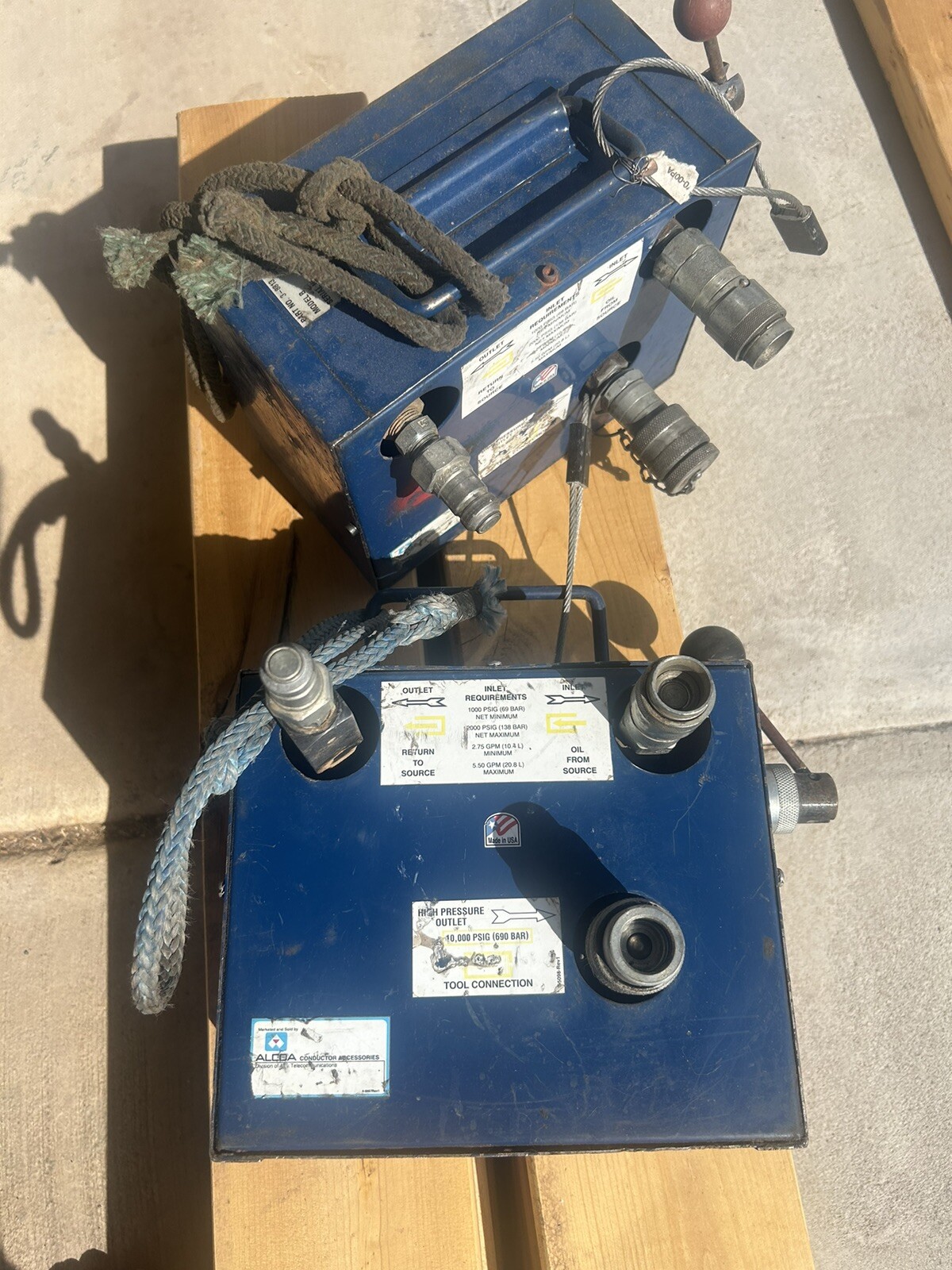 alcoa conductor Hydraulic Tool Connector accessories. 10,000 PSI