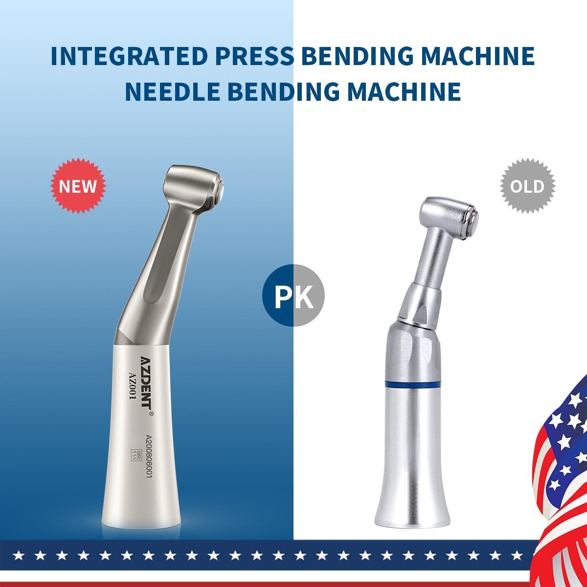 AZDENT /Joydental Dental Low Slow Speed Handpiece Contra Angle Push Button