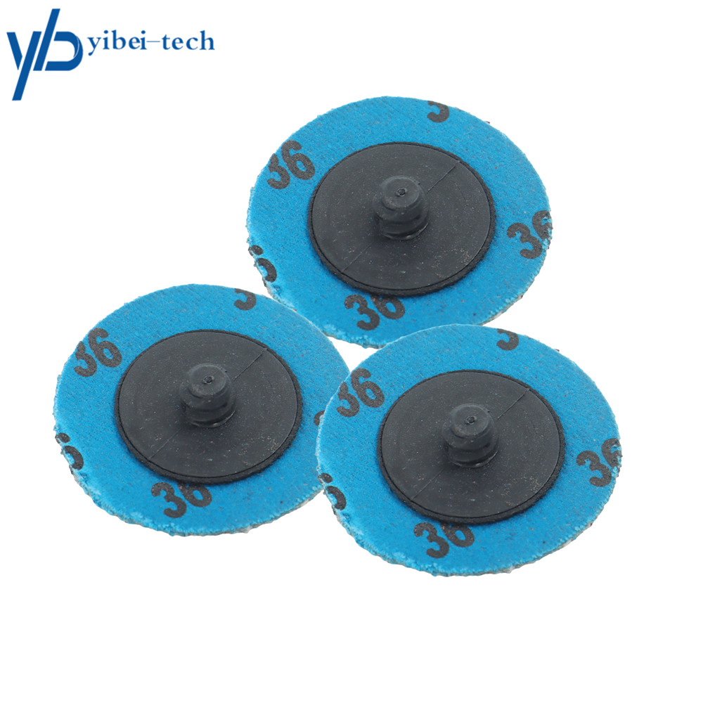 50× 36 Grit 2″ roll Lock Quick Change Discs Set Sanding Discs Maximum 25,000 RPM