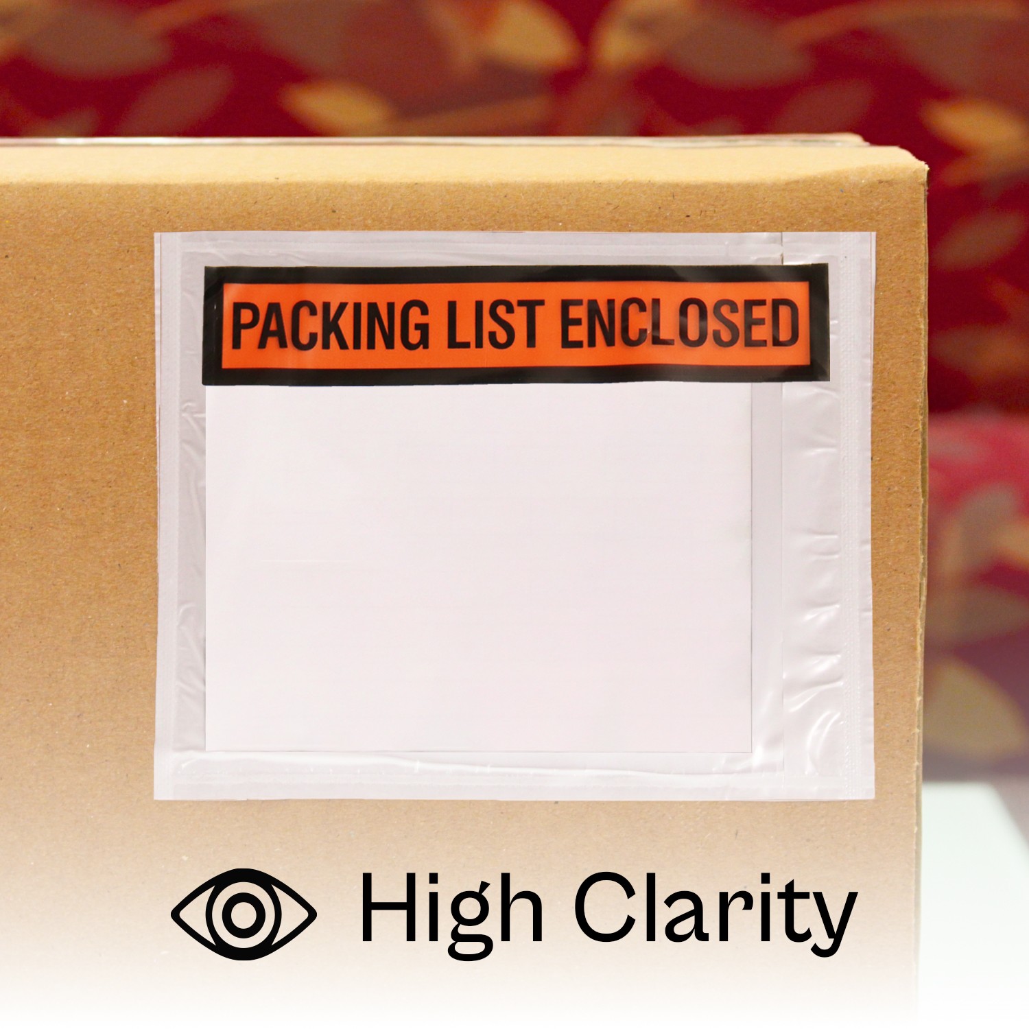 Packing List Enclosed Pouches, 7.5″x5.5″, Panel Face, Self-Adhesive, 1000 Pack