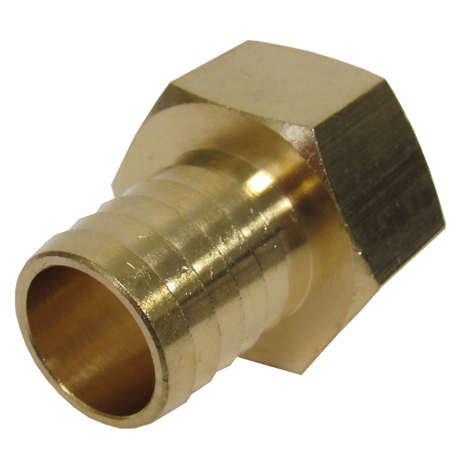 NEW BRASS 1 IN. FNPT X HOSE BARB STRAIGHT FITTING FOR 1 IN. ID HOSE NIB