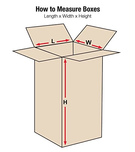 BOX USA Shipping Boxes Tall 6L x 6W x 24H 25-Pack – Corrugated Cardboard Box for