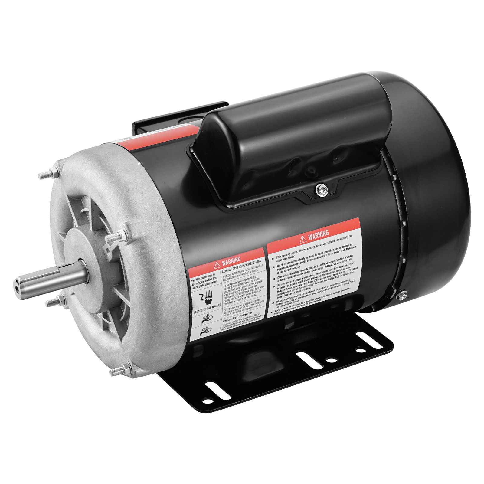 VEVOR 3/4 HP Electric Motor 1725RPM AC115/230V 56 Frame 1-Phase 5/8″ Keyed Shaft
