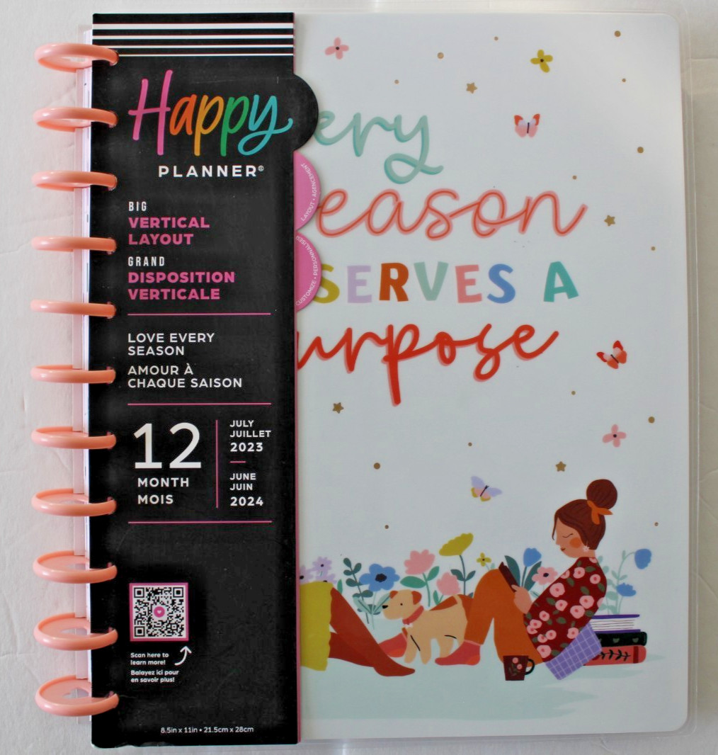 Happy Planner Big Vertical Layout Love Every Season July2023-June2024