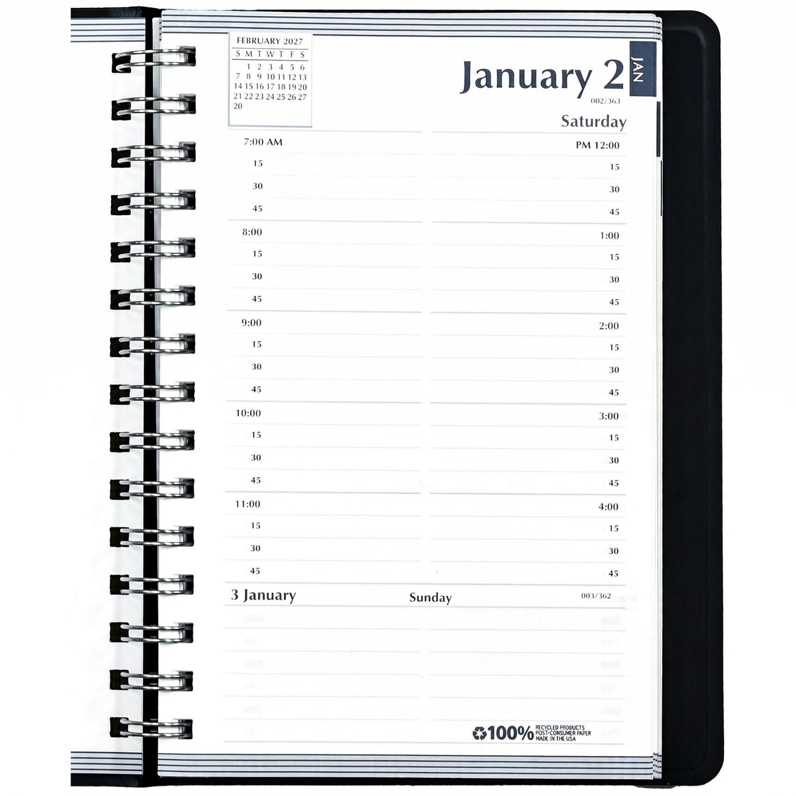 2025 288-02 HOD28802 House of Doolittle Daily Appointment Planner, 5 x 8″