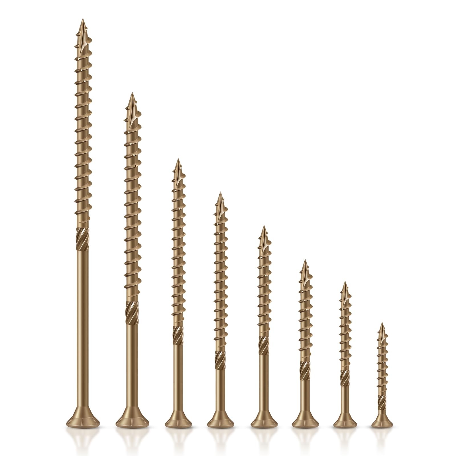 #10 Deck Screws 31/2 Inch Exterior Decking Wood Screws HeavyDuty Outdoor Torx…