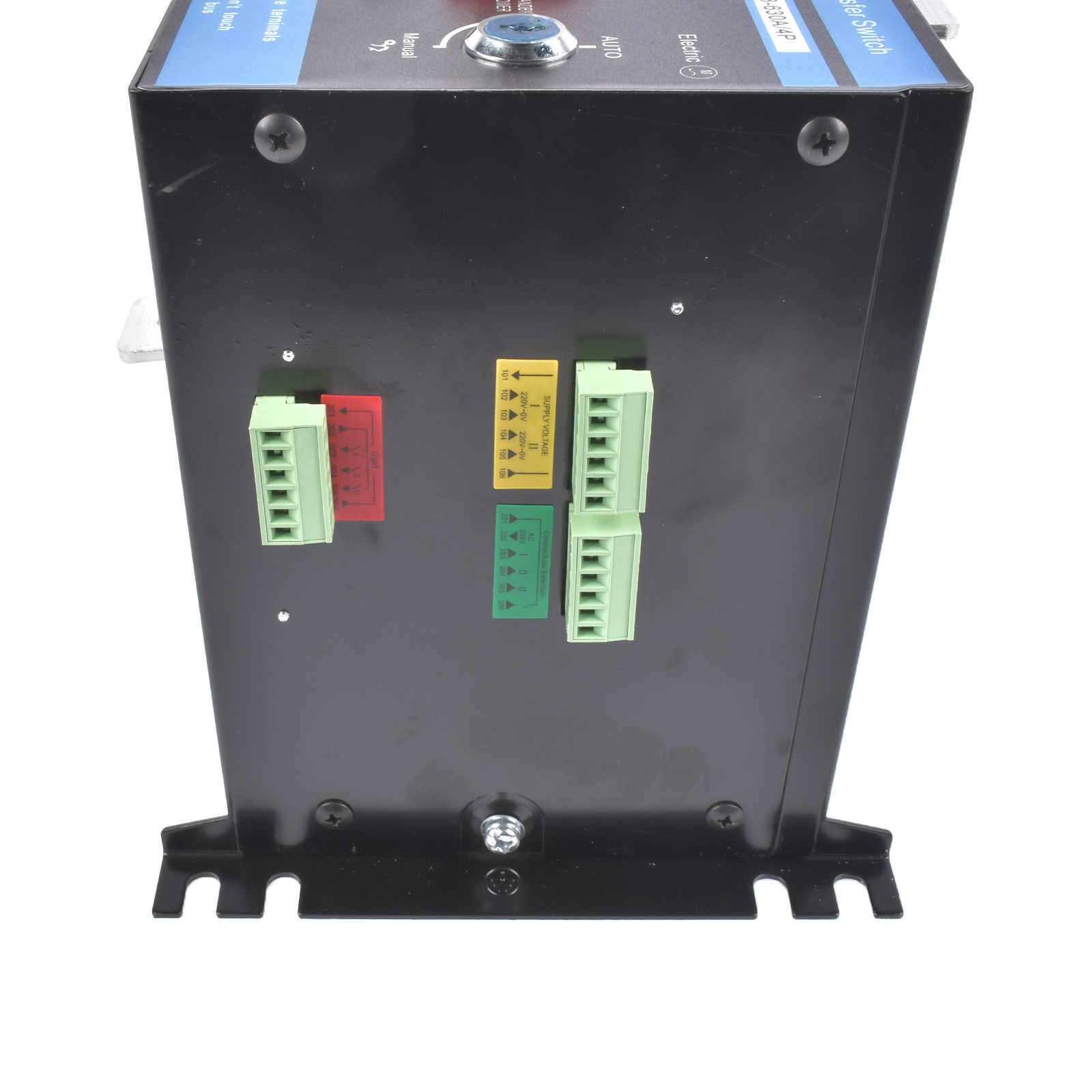 Industrial Automatic Transfer Switch 4P 630A 110V or 220V Plastic Metal White
