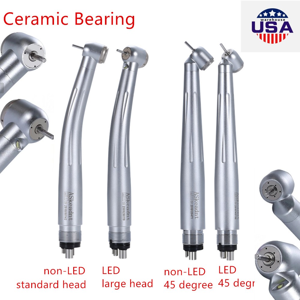NSK Style Dental Handpiece PANA-MAX Turbine /45° LED Fiber Optic Turbina Ceramic