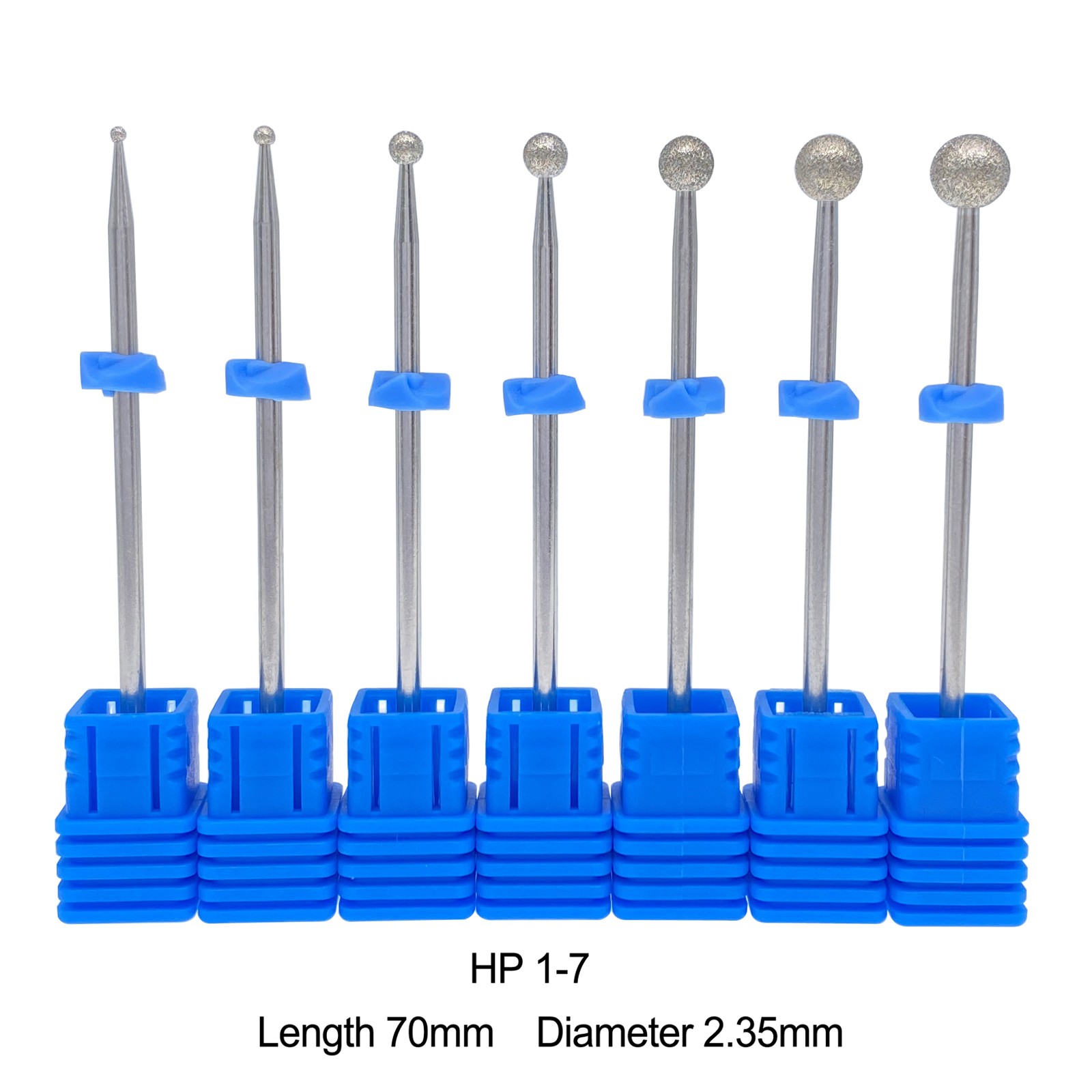 Dental Surgical Diamond Burs 70mm φ2.35mm for Low Speed Handpiece
